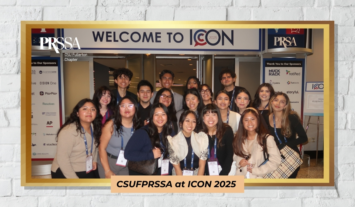 CSUF PRSSA students attending ICON 2025 in Washington D.C.
